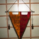 Embroidered pennant of the friendly match Roma vs Marzotto Valdagno played in 1950